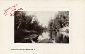 PC NEW ZEALAND, WAINGONGORA RIVER, Vintage REAL PHOTO Postcard (b43868)