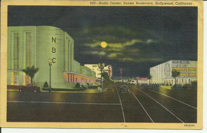 Hollywood, California, Radio Center, Sunset Boulevard
