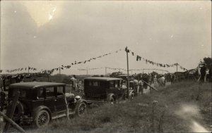 Main Fair Scene Cars - Publ in Brunswick - Topsham??? Real Photo Postcard