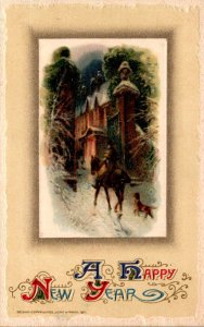 New Year With Winter Scene