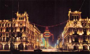 MEXICO D.F.~EDIFICIOS DEL DEPTO CENTRAL~CITY HALL BUILDINGS POSTCARD 1950s