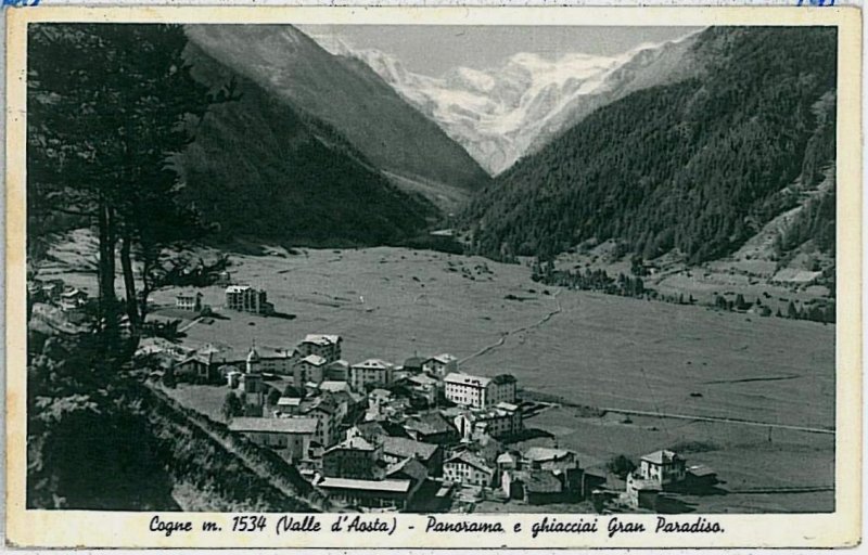 31793 vintage postcard AOSTA province - Cogne 1937-