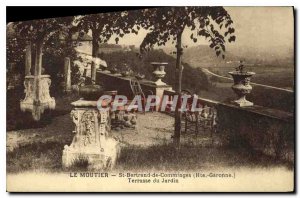 Old Postcard Le Moutier St Bertrand de Comminges Haute Garonne Terrace Garden