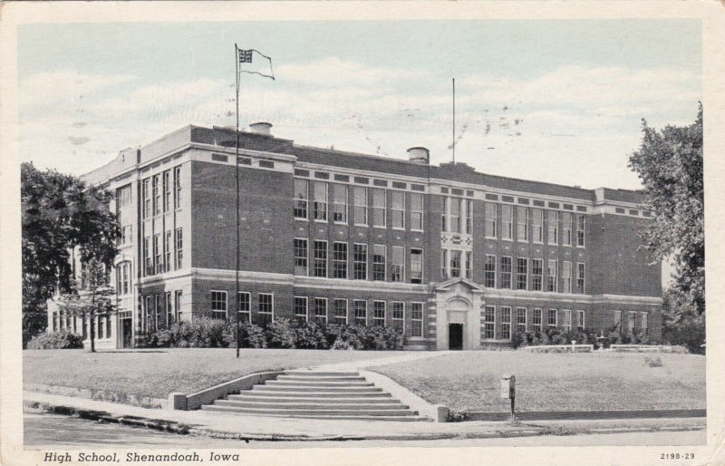 Iowa Shenandoah High School 1941 Curteich sk719