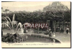 Old Postcard La Bourboule Square Jet d'Eau and New Galleries