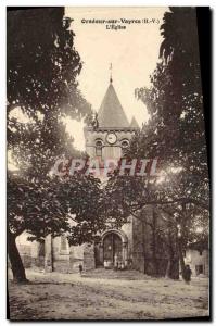 Old Postcard Oradour Sur Vayres L & # 39Eglise Children