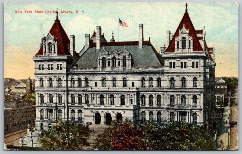 Vtg Albany NY New York State Capitol Building 1910s Old View Postcard 