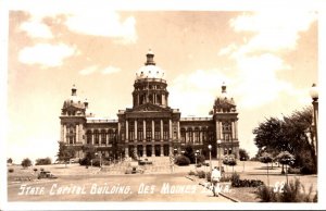 Iowa Des Moines State Capitol Building Real Photo