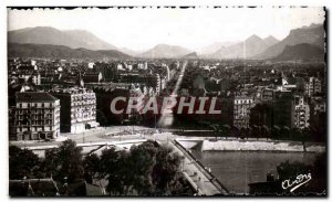 Old Postcard Grenoble Vue Generale and Cours Jean Jaures