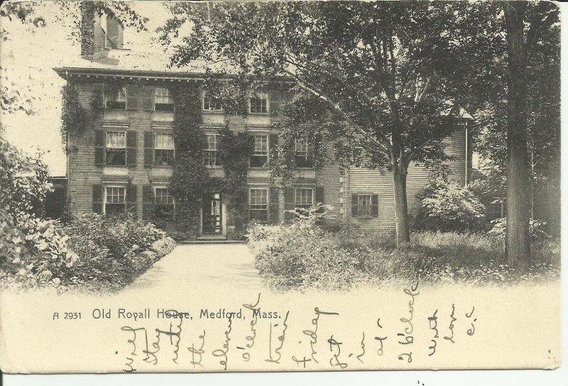 Medford Mass., Old Royall House--Rotograph