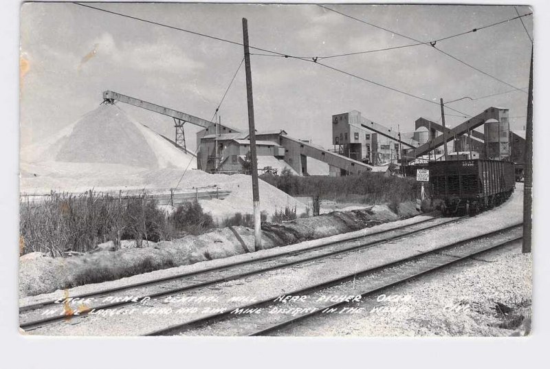 RPPC REAL PHOTO POSTCARD OKLAHOMA EAGLE PICHER CENTRAL MILL LARGEST LEAD AND ZIN