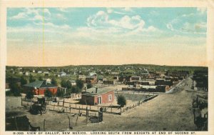 Postcard New Mexico Gallup View South Heights of 2nd Street 23-13078