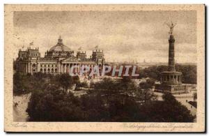 Old Postcard Berlin Reichstagsgebaute