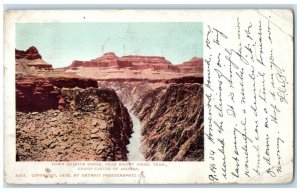 1904 Down Granite Gorge Bright Angel Trail Grand Canyon Arizona Vintage Postcard