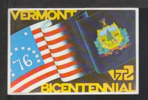 US Bicentennial,VT Postcard 