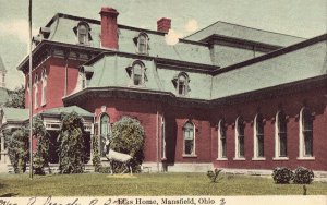 Elks Home - Mansfield, Ohio 1910 postcard