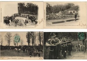 HUNTING CHASSE FRANCE SPORT 50 Vintage Postcards Pre-1920 (PART I.) (L3076)