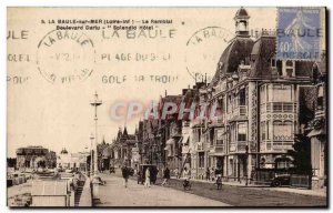 La Baule Old Postcard The embankment Boulevard Darlu Splendid Hotel