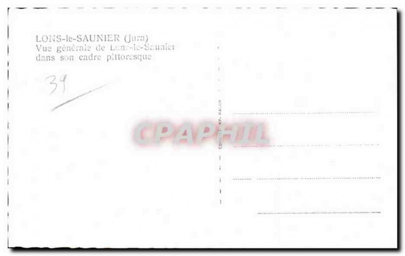 Lons le Saunier - Vue Generale - Old Postcard