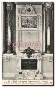 Old Postcard Paris I Commemorative Monument Fire Charity Bazaar of the Way of...