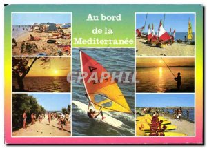 Modern Postcard the edge of the Mediterranean