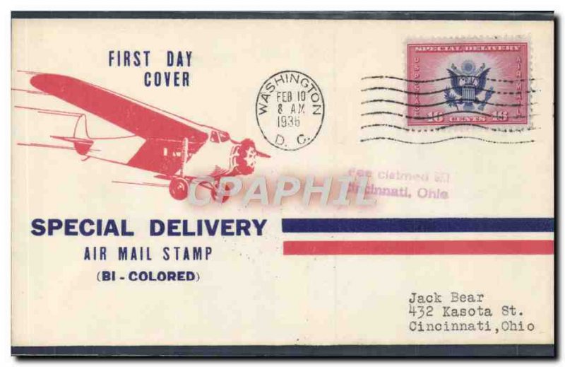 Letter FDC Special Delivery Washington February 10, 1936