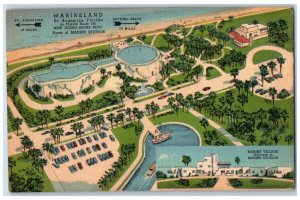 1938 Marineland St. Augustine Florida FL, Home Of Marine Studios Posted Postcard 