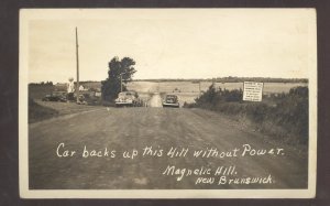 RPPC MAGNETIC HILL NEW BRUNSWICK CANADA VINTAGE REAL PHOTO POSTCARD
