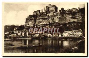 Postcard Old Chateau Beynac Dordogne Feodal