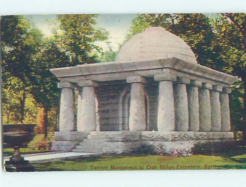 Divided-Back MONUMENT Springfield Illinois IL HJ8135