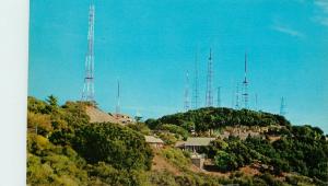 Vintage Postcard T.V. Towers atop Mt. Wilson CA San Gabriel Mountains unposted