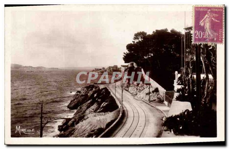 Old Postcard Marseille La Corniche and the Islands