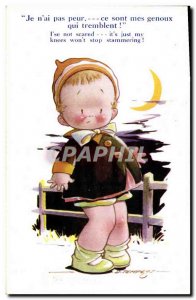 Old Postcard Fantasy Illustrator Child Tempest