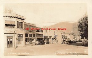 NV, Winnemucca, Nevada, RPPC, Street Scene, Business Section, Photo
