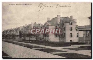 USA Old Postcard Row Sampson Naval Academy