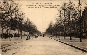 CPA Neuilly Perspective de l'Avenue de Neuilly vers Paris (1315482)