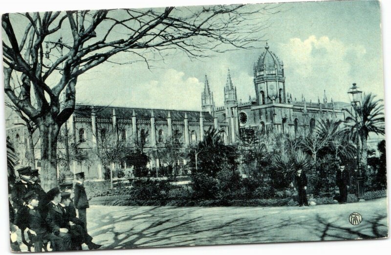 Jerónimos Monastery as seen from the west, Lisboa Lisbon Portugal postcard