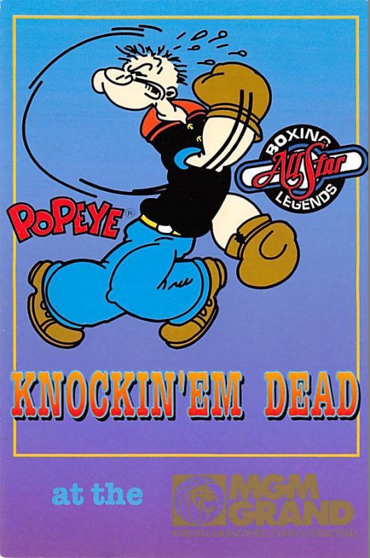 Popeye Knockin'Em Dead, At Mgm Grand Hotel, Casino And Theme Park 