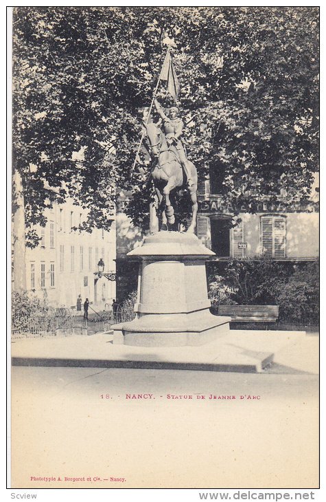 Statue De Jeanne D'Arc, NANCY (Meurthe et Moselle), France, 1900-1910s