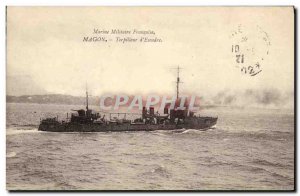 Postcard Old Torpedo Boat Magon d & # 39escadre