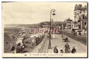 Old Postcard Villers sur Mer and La Digue Beach