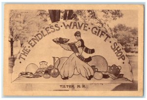 1942 The Endless Wave Gift Shop Exterior Tilton New Hampshire Vintage Postcard