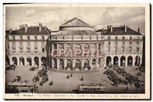 Old Postcard Rennes Theater