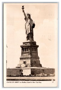 RPPC Statue of Liberty  New York City NY NYC 1941 Postcard W9