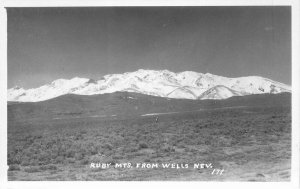 Wells Nevada Ruby Mountains #178 1950s RPPC Photo Postcard 21-10019