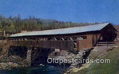 Taftsville, VT USA Covered Bridge Unused 