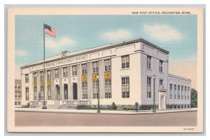 Postcard New Post Office Rochester Minn. Minnesota