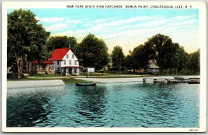 New York State Fish Hatchery Bemus Point Chautauqua Lake New York NY Postcard