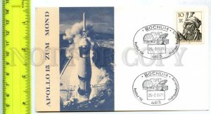 420911 GERMANY 1971 year Apollo 15 Bochum SPACE card