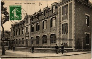 CPA CHAUNY École de Filles (665616)